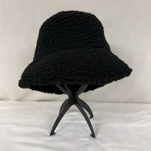 Lack Of Color | Teddy Bucket Hat | Black Sherpa Hat | Size Small Medium 56 cm